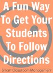 A Fun Way To Get Your Students To Follow Directions Smart Classroom ...