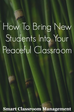 Smart Classroom Management: How To Bring New Students Into Your Peaceful Classroom