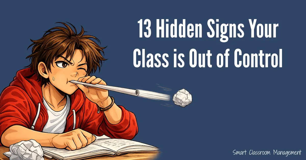 13 Hidden Signs Your Class Is Out Of Control Smart Classroom Management
